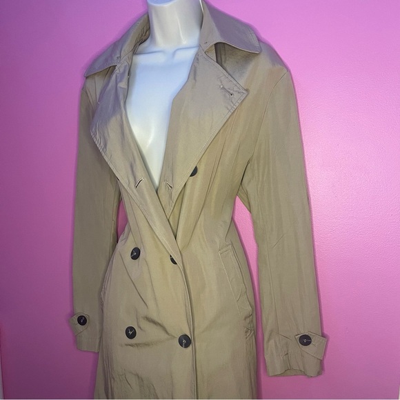 NWT Full-Length Trench Coat – Longline Jacket – Size Medium - Picture 5 of 9